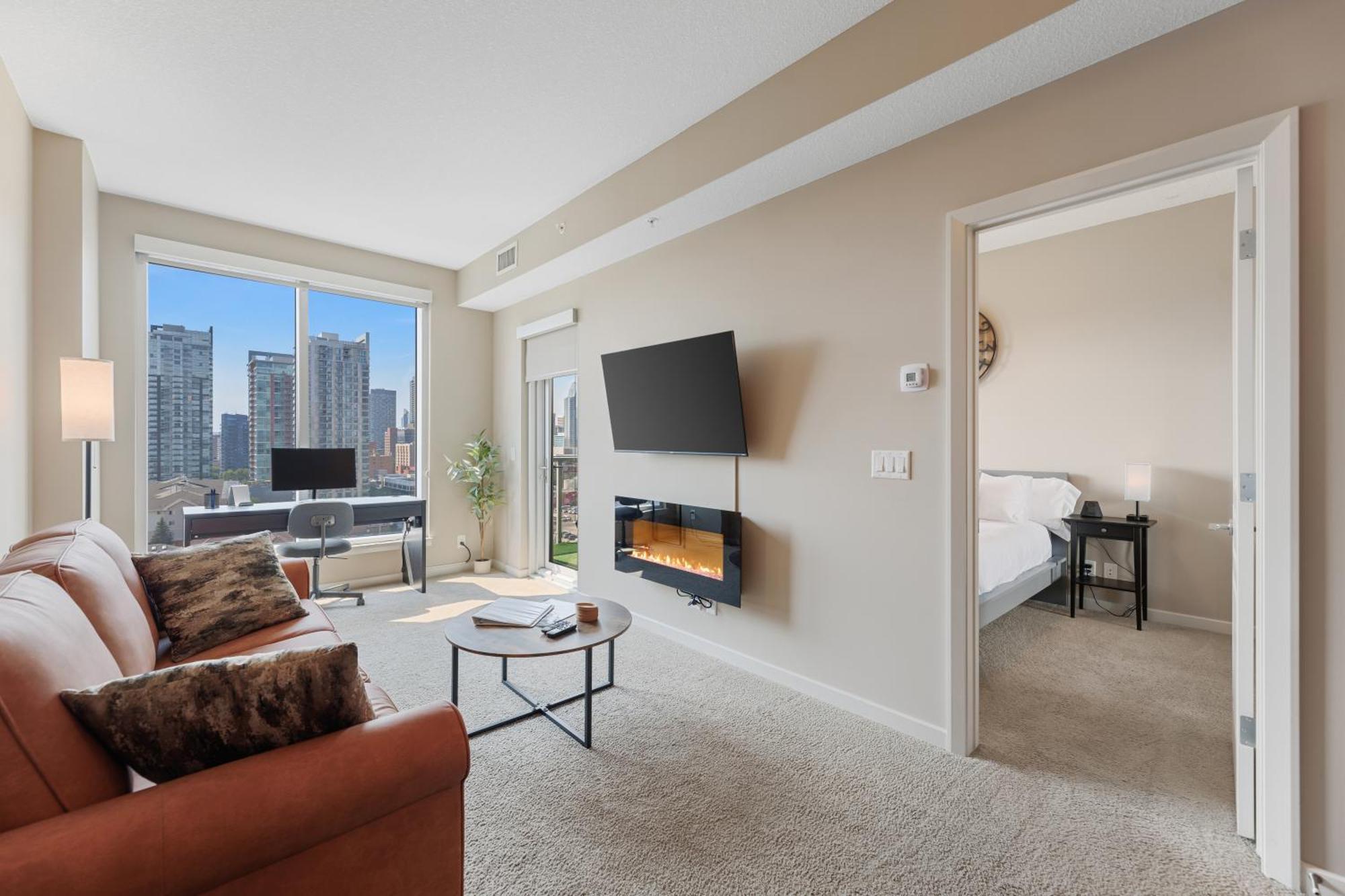 Heart Of Downtown Calgary Spacious Luxury Condo With Stunning Views And Premium Amenities Kültér fotó